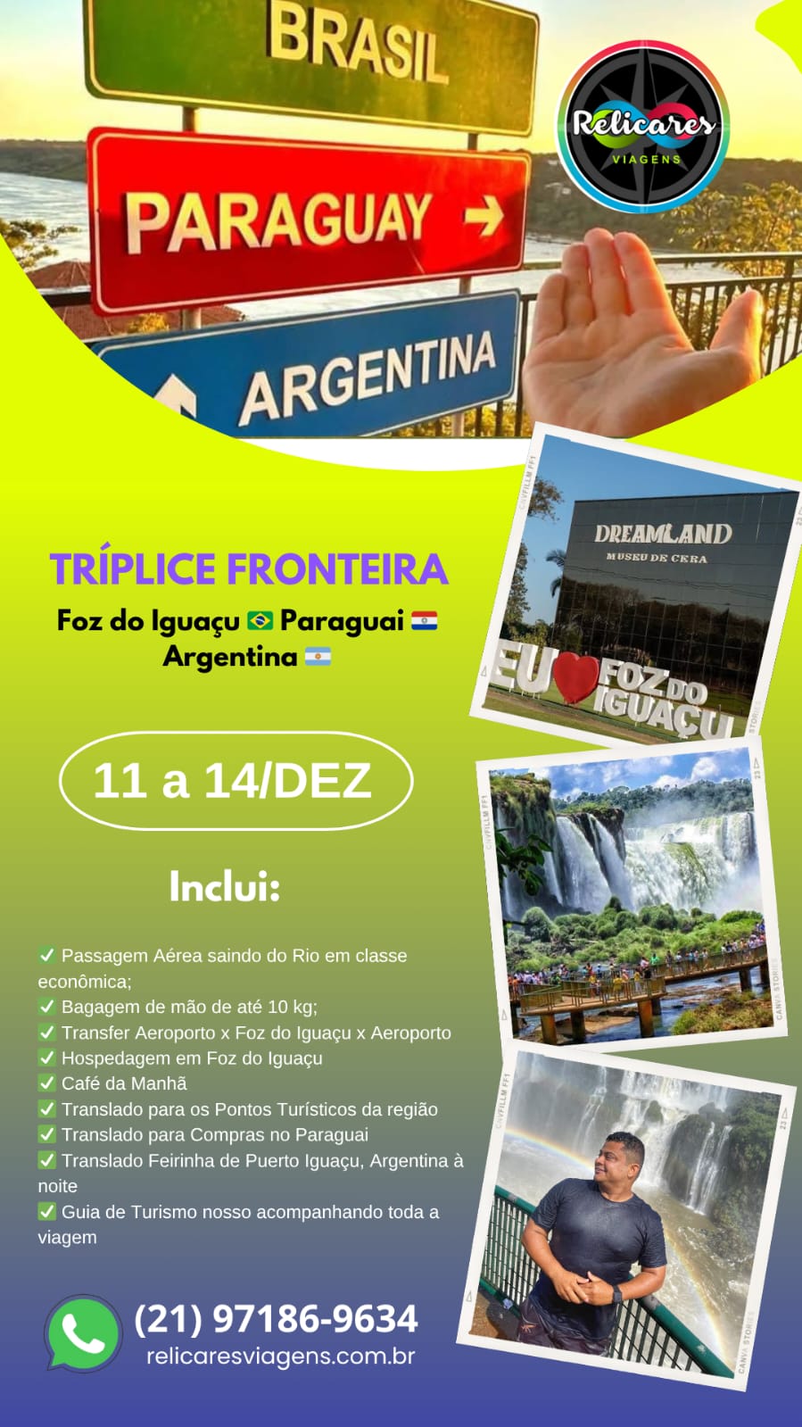 Tríplice Fronteira - Foz do Iguaçu 🇧🇷 • Paraguai 🇵🇾 • Argentina 🇦🇷